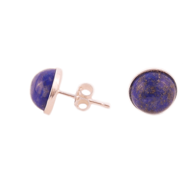 Boucles d'oreilles argent 925 pierre naturelle Lapis Lazuli - L'AlterBougie